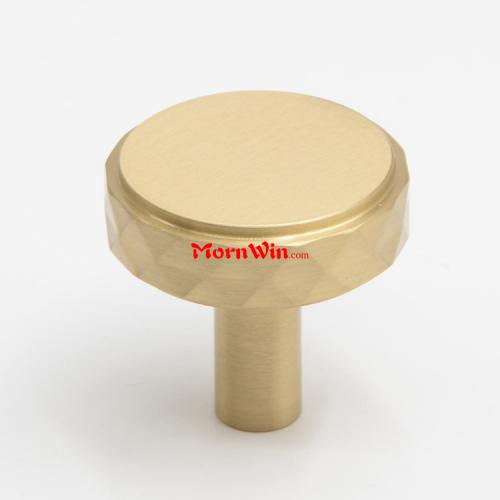 Brass Furniture Handles Pulls Cabinet Round Knobs
