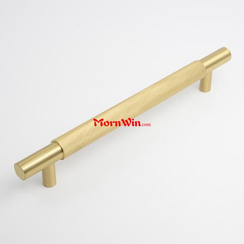 Brass Knurled Solid Cupboard Cabinet Pull Handle
