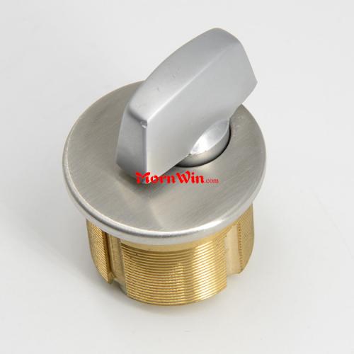 Brass Round Mortise Thumbturn Cylinder Lock
