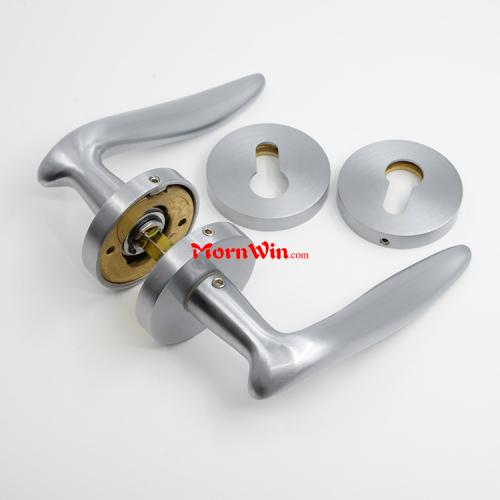 Chrome Solid Brass Internal Door Handle on Rosette