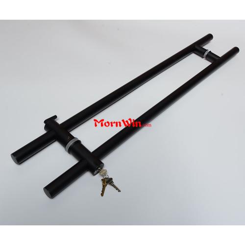 Factory Direct H Type Stainless Steel Tube Door Handle Lock