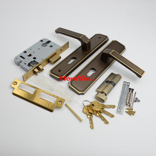 Factory Direct Modern Brass Door Lever Handle Lock