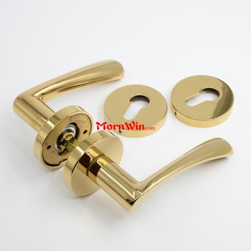 Factory Wholesales Polished Brass Lever Door Handle