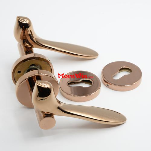 Fantastic Polished Rose Gold Brass Bird Lever Door Handle