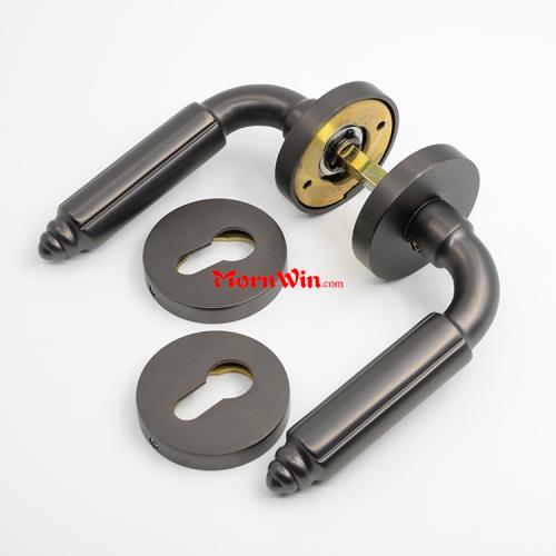 Heavy Duty Full Brass Rosette Door Lever Handle