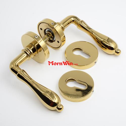 High Quality Polished Brass Lever Door Handle