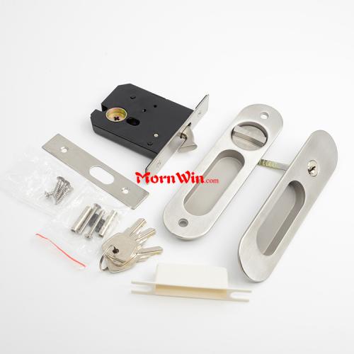 High Quality Stainless Steel Oval Sliding Door Lock Hook Lock