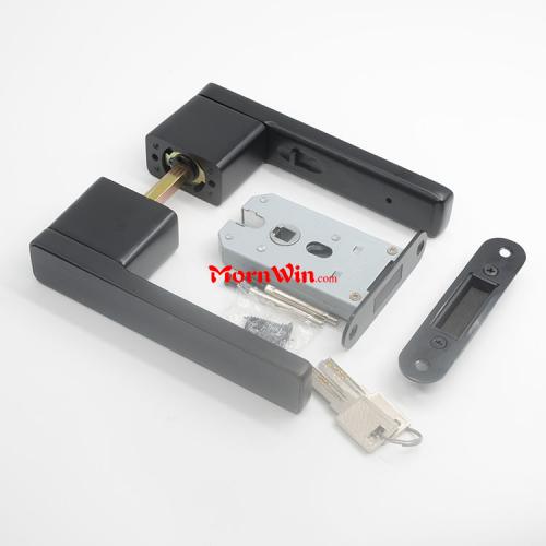 Matt Black Italian Silent Ecological Door Lock Handle