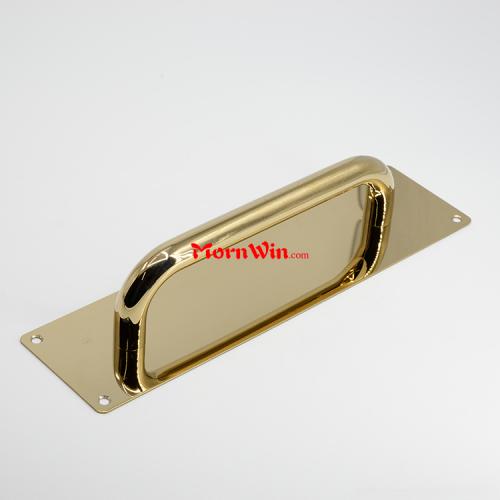 PVD Golden Push Pull Door Handle Long Plate