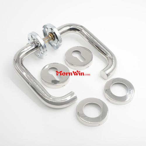 Polished 304 stainless steel lever door handles
