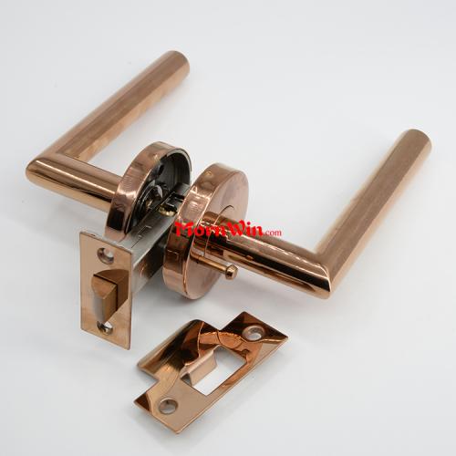 Polished Rose Gold Stainless Steel Privacy Door Lock