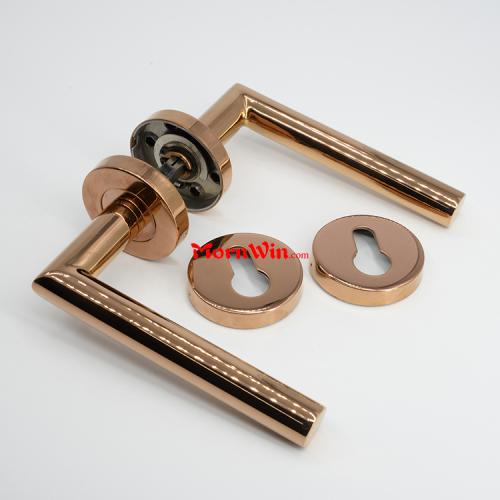 Polished Stainless Steel 304 Rose Gold Door Handles