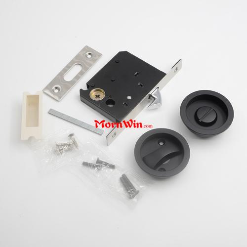 Recessed Door Cup Ring Handle Zinc Alloy Sliding Door Lock