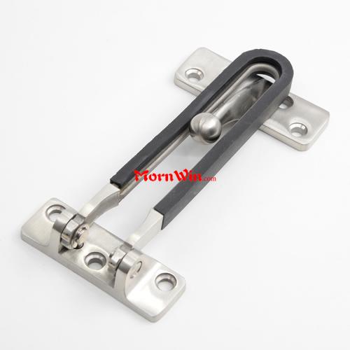 Security Buckle Door Guard Bolt with Black Rubber