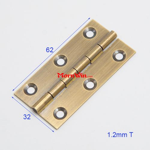 Small Solid Antique Brass Gift Box Cabinet  Hinges