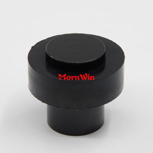Solid Black Stainless Steel Round Door Stop