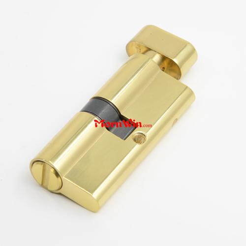 Solid Brass Euro Bathroom Cylinder Lock with Thumbturn