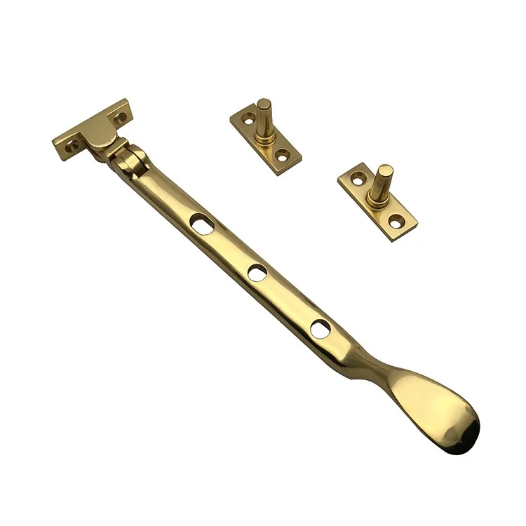 Solid Brass Heavy Duty Window Latch Lock Casement Stay - Image 1