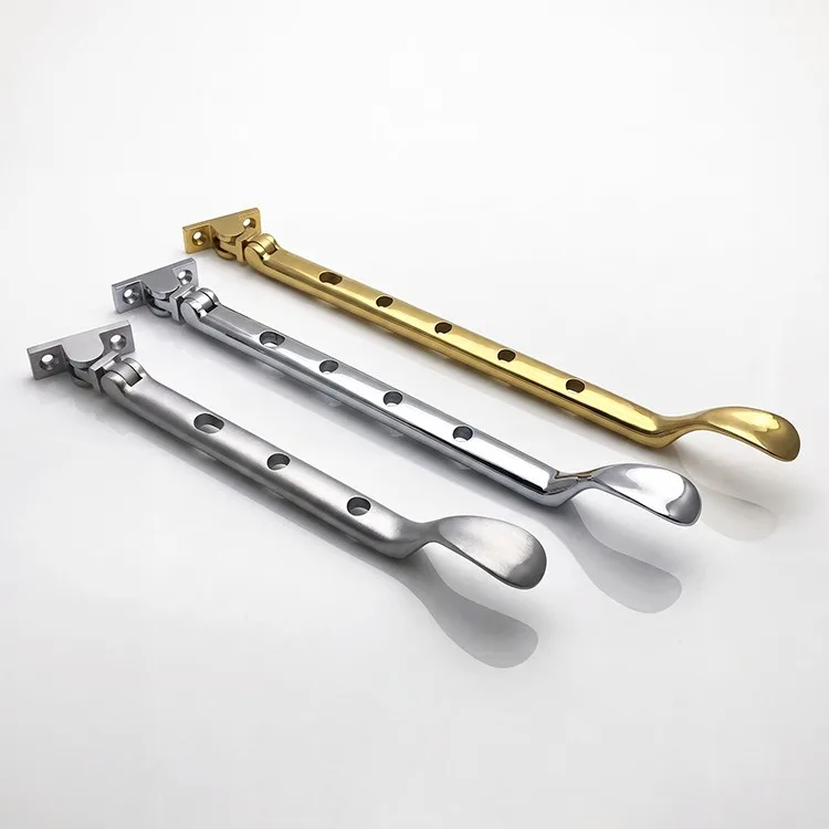 Solid Brass Heavy Duty Window Latch Lock Casement Stay - Image 2