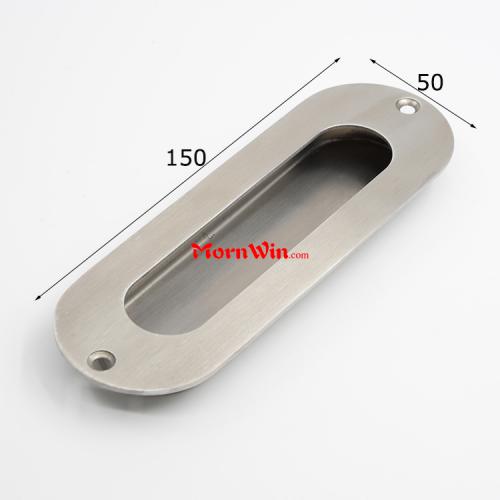 Stainless Steel 150mm Recessed Sliding Concealed Pull