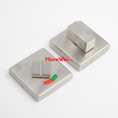 Stainless Steel 304 Square Indicator Toilet Door Lock