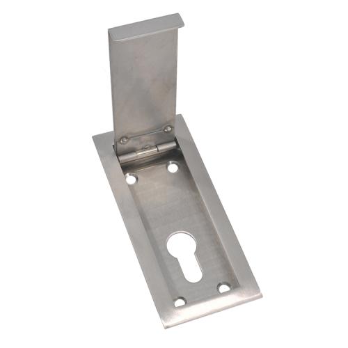 Stainless Steel Door Cylinder Hidden Escutcheon Handle