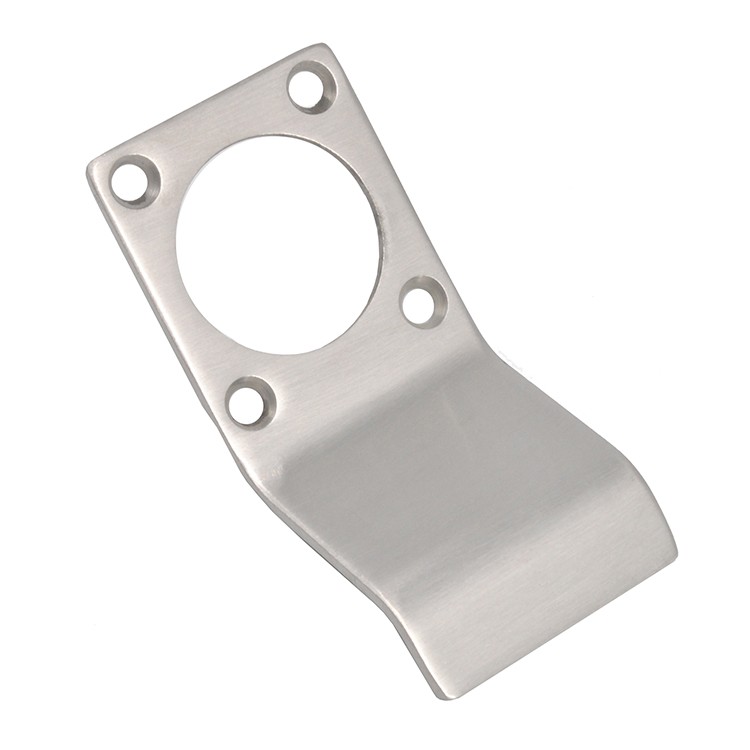 Stainless Steel Flush Pull Keyhole Escutcheon - Image 1