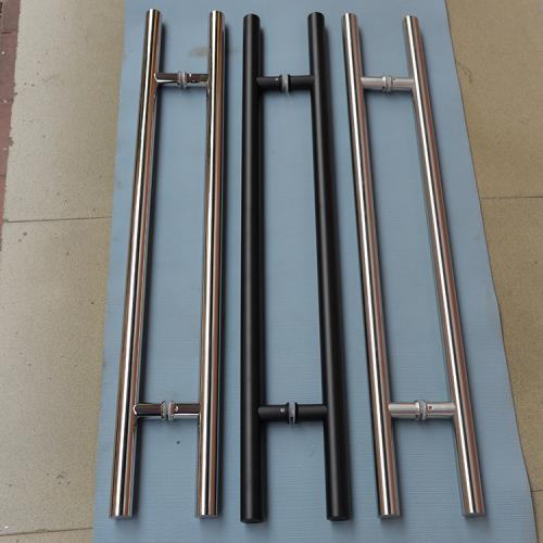 Stainless Steel H Style Offset Round Bar Ladder Pull Handle
