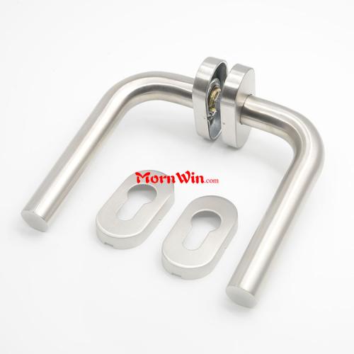 Stainless Steel Oval Rose Door Handle