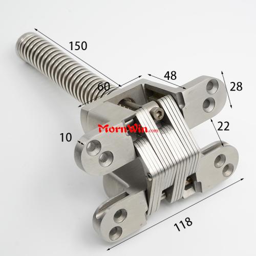 Stainless Steel Spring Closer Invisible Concealed Hinges