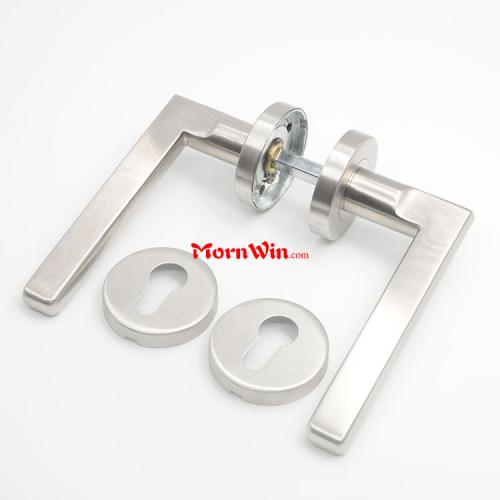 Stainless Steel Tube Lever Commercial Door Lever Handle