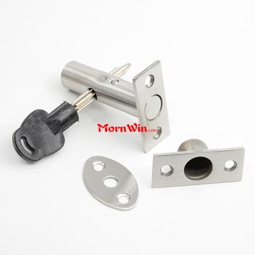 Stainless Steel Tube Tubular Well Lock Latch with Key